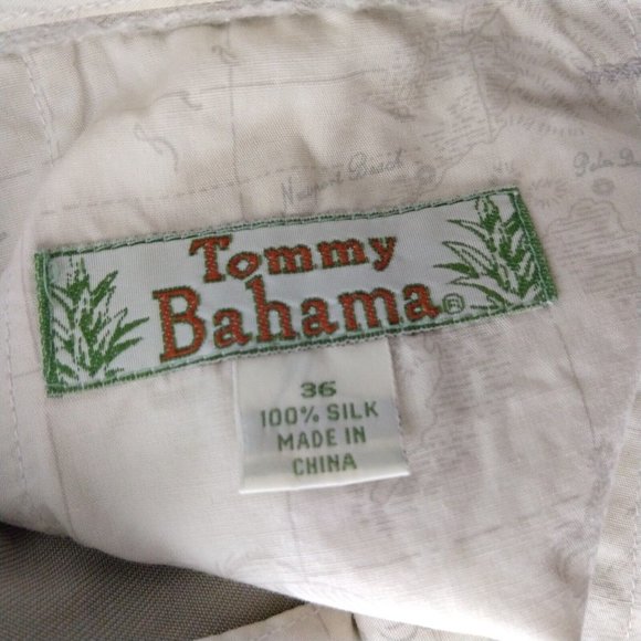 Tommy Bahama Men's Dress Pants 100% Silk Straight Leg Beige Tag 36 Fit 35"X30" - Picture 5 of 7
